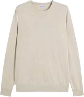 Aspesi Rondgebreide Trui - Heren - Ronde hals truien - Beige - L - Truien & Vesten