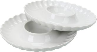 BIA Cordon Bleu Petal Set of 2 Chip-N-Dip Bowl Set in White at Nordstrom Rack