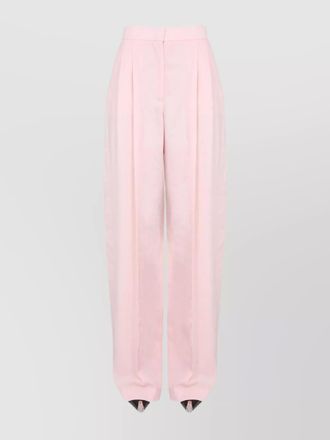 Alexander McQueen high waist wide leg trousers with belt loops