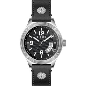 Versus Accessoires, Heren, Zwart, ONE Size, Leer, Reale Horloge