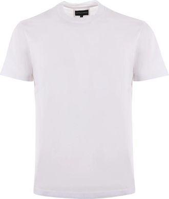 Emporio Armani Witte Ronde Hals T-Shirt - Heren - T-shirts - Wit - XL - Katoen - Tops