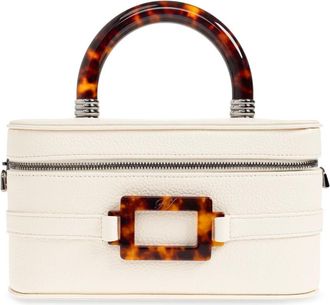 Roger Vivier Vanity Belle Vivier Mini - Dames - Handtassen - Beige - ONE Size - Leer - Tassen