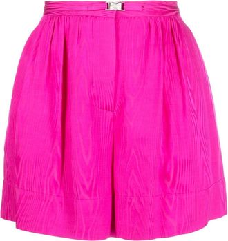 Moschino high-waisted shorts - women - Viscose/Acetate/Cupro - 40 - Pink