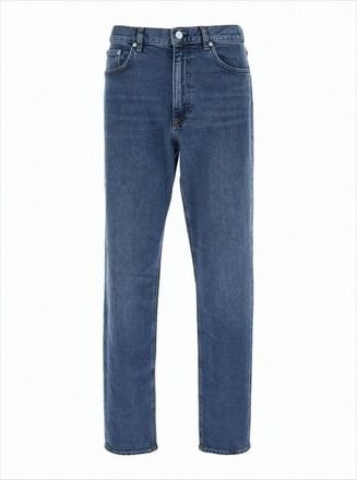 Theory Straight-Leg Denim Pants With Classic Waist