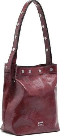 Bimba & Lola Carlino studded shoulder bag - women - Leather - One Size - Red