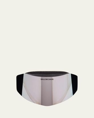 Balenciaga Mens Ski Mask 99mm Plastic & Injected Nylon Goggles