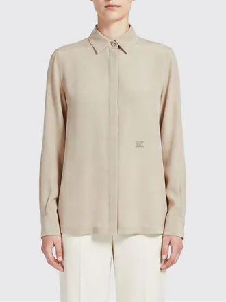 Max Mara Silk Shirt with a Concealed Button Placket