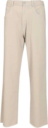 Maison Margiela Drawstring Broeken - Heren - Wijde Broeken - Beige - XL - Broeken