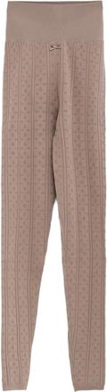 J.W.Anderson Pointelle legging met strik - Beige