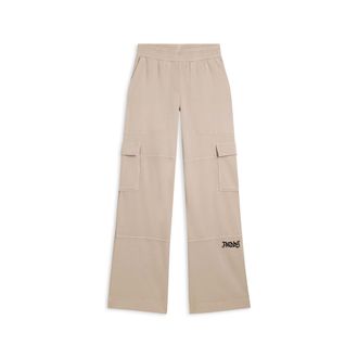Freddy Pantaloni cargo wide leg in felpa con tasconi