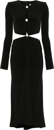 Nissa open-back midi dress - Black