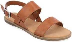 Journee Collection Lavine Sandal - Wide Width in Tan at Nordstrom Rack, Size 7.5