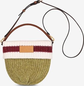 Longchamp Schultertasche aus Strick Le Pliage Cocooning