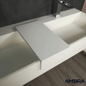 Ambra Estante Independiente Para Lavabo De Superficie S&oacute;lida - Ambra