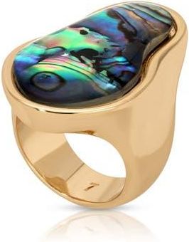 Ettika Sea Born Abalone Ring in Gold at Nordstrom, Size 7
