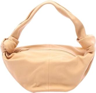 Bottega Veneta Pre-owned Vintage Schoudertas - Dames - Vintage Schoudertas - Beige - ONE Size - Leer - Vintage