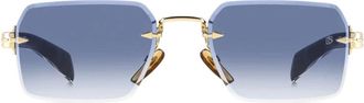 Eyewear by David Beckham unisex, Accessoires, Geel, Maat: 56 MM
