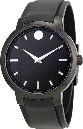 Movado Gravity Black Carbon Fiber Mens Watch 0606849