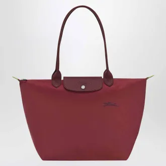Longchamp Pomegranate Coloured L Le Pliage Green Bag
