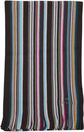 Paul Smith Sciarpa College a Righe - Heren - Wintersjaals - Veelkleurig - ONE Size - Wol - Accessoires