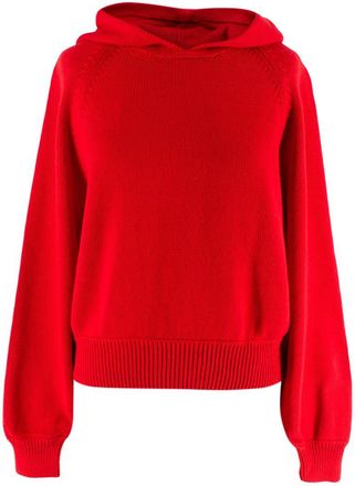 High Sport High Sport Red Parker Knit Hoodie Size S