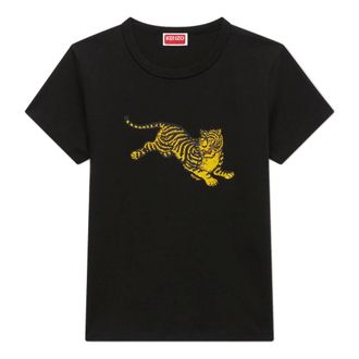 Kenzo Dames, Tops, Zwart, Maat: XS Katoen