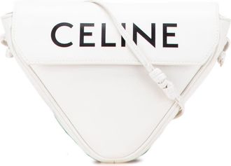 Celine Pre-owned Celine Smooth Calfskin Logo Triangle Crossbody Ladies S.CU.4290