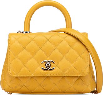 Chanel Coco Handtas Gequilt Leer