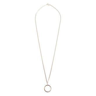 Maison Margiela Sm6Uu0048 Pendant Ring Necklace - female - MM6 Maison Margiela - Necklaces - Gray - ONE SIZE - Accessories
