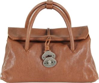Zanellato Dotta Tabacco Small - Dames - Handtassen - Bruin - ONE Size - Tassen
