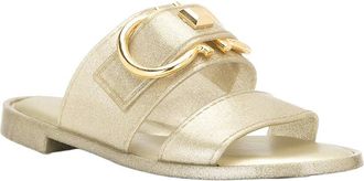 Ferragamo Gancini Leather Sandal