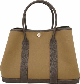 Herm&egrave;s Ebene Negonda Leather Tote Bag (Pre-Owned)