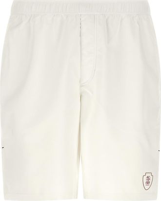 Brunello Cucinelli Off White Logo Shorts