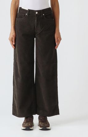 Pantaloni Torino Jeans a gamba larga a vita media in denim di cotone stretch