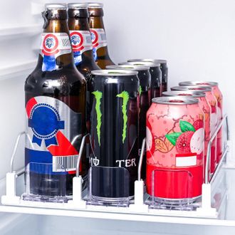 OEM Organizador De Nevera De 3 Niveles, 12 Latas, Deslizante Ajustable, 31 Cm