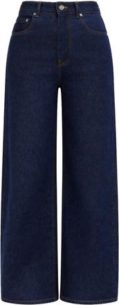 Ganni Denim Straight High Rise Jeans