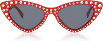 Moschino MOS006/S/STR C9A/IR Womens Sunglasses Red Size 52