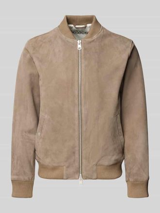 Selected Regular Fit Wildlederjacken aus reinem Ziegenleder Modell ARCHIVE in Hellbraun, Gr&ouml;&szlig;e XXL