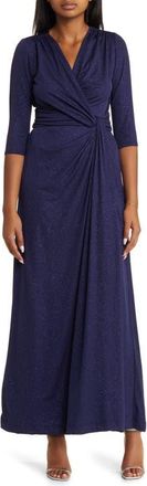Kiyonna Romanced by Moonlight Evening Gown in Midnight Star at Nordstrom, Size X-Small
