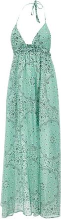 MC2 Saint Barth Zucky Jurk - Dames - Maxi kleedjes - Groen - M - Katoen - Kleedjes