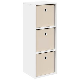 vidaXL Vidaxl Credenza Con Cassetto Bianco 30,5 X 27 X 84,5 Cm