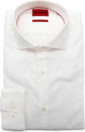 HUGO BOSS Kason Shirt - Heren - Zakelijke Overhemden - Wit - 3XL - Katoen - Overhemden