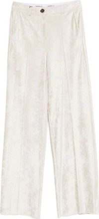 Marella Broeken, Dames, Beige, L, Avana Wijde Broek