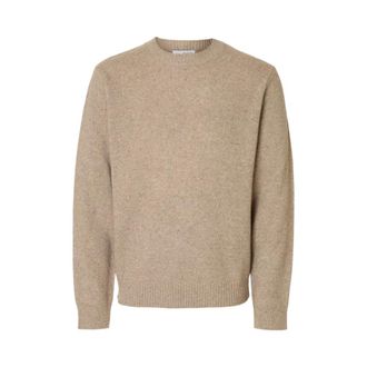 Selected Heren, Truien, Beige, Maat: 2XL Wol