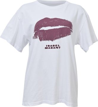 Isabel Marant Kiss T-Shirt in White Cotton