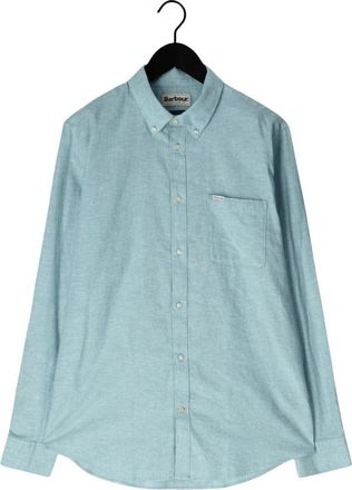 Barbour Nelson Tailored Shirt - Heren - Casual Overhemden - Blauw - L - Katoen - Overhemden