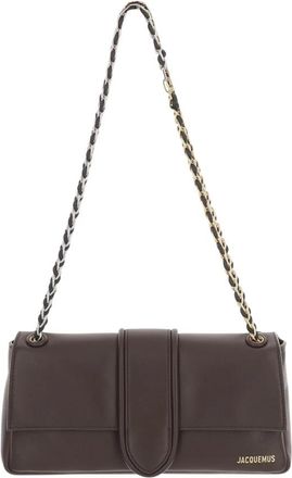 Jacquemus Bambino Chaine - Dames - Schoudertassen - Bruin - ONE Size - Katoen - Tassen