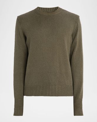 Dunhill Mens 7 GG Cotton Knit Crewneck Sweater