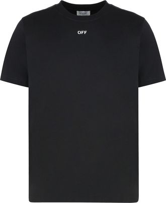 Off-white Cotton Crew-neck T-shirt