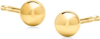Ross-Simons Italian 4mm 18kt Yellow Gold Ball Stud Earrings